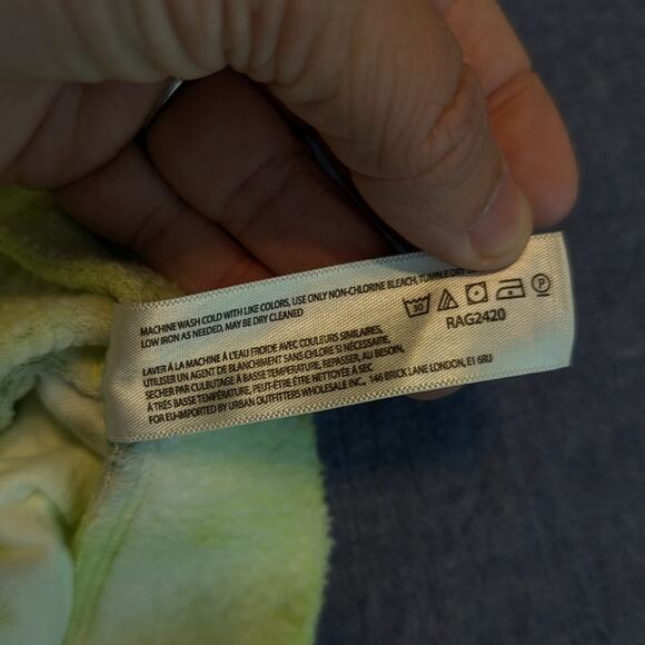 Free People Intimately Green Tie Dye Kelly Washed Drawstring Shorts Size M - Picture 7 of 7